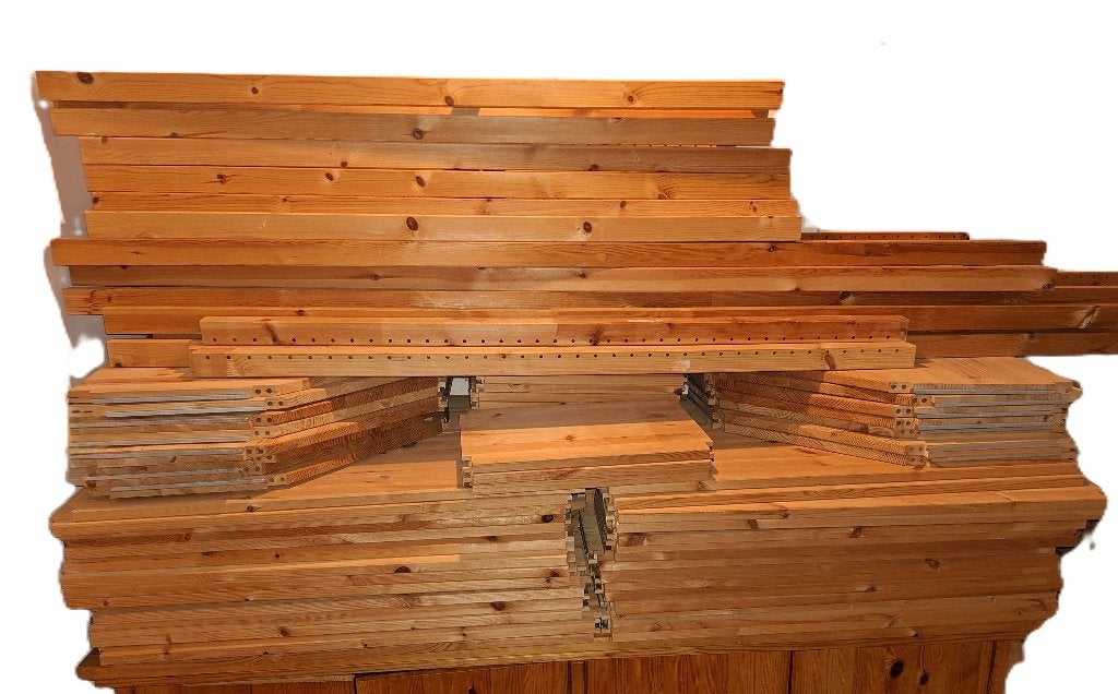 Houten planken voor een Ivar stellingkast van Ikea, Ophalen, Gebruikt