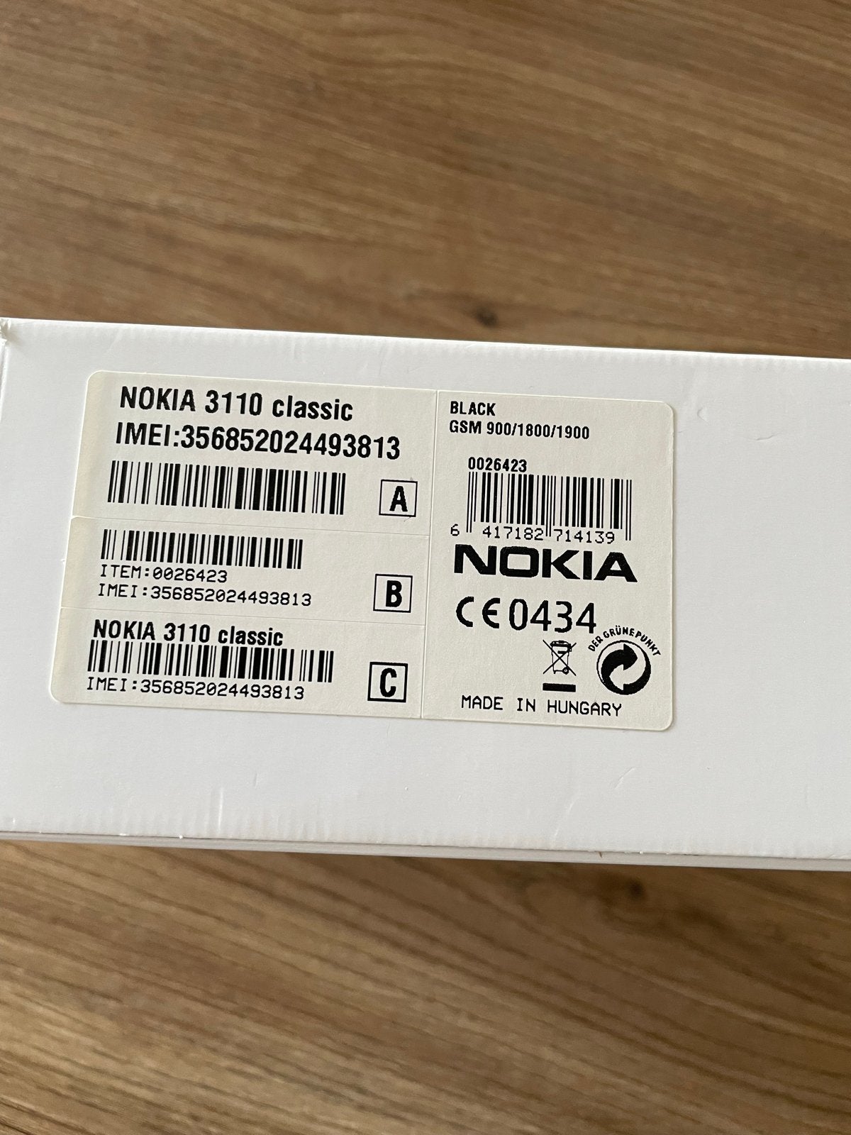 Nokia 3110 Classic - Nieuw in doos, Ophalen, Zwart, Fysiek toetsenbord, Nieuw