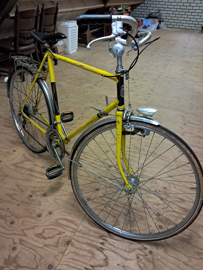 Vintage sportfiets Gazelle super sport., Ophalen, Jaren '60 of nieuwer, Velgrem, 59 cm of meer