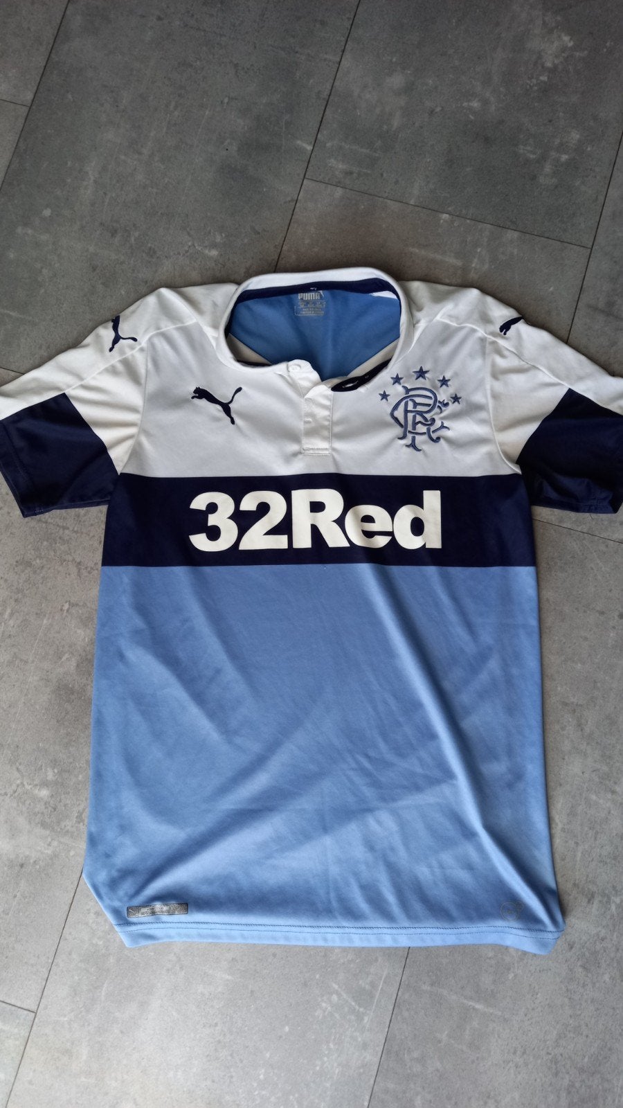 Rangers FC Puma voetbalshirt - Maat S, Puma, Blauw, Ophalen of Verzenden, Zo goed als nieuw