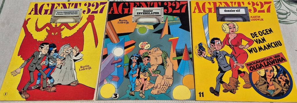 Agent 327 - 4 albums in 1 koop - nr.1, 3, 4, 11 - M.Lodewijk, Ophalen of Verzenden, Zo goed als nieuw, Martin Lodewijk, Meerdere stripboeken