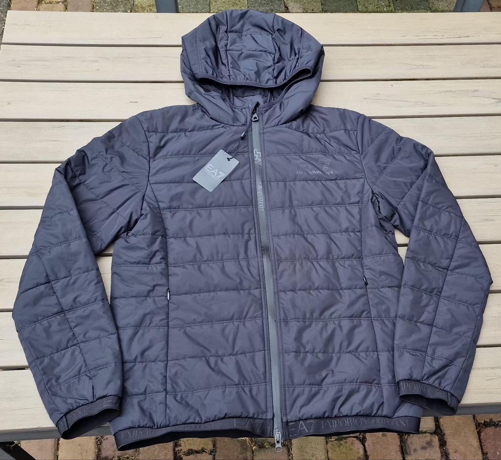 EA7 Emporio Armani Gewatteerde Jas Zwart Maat M Nieuw, Kleding | Heren, EA7 Emporio Armani, Maat 48/50 (M), Zwart, Nieuw