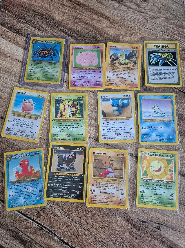Pokémonkaarten Neo Destiny, Ophalen of Verzenden, Gebruikt, Meerdere kaarten, Foil