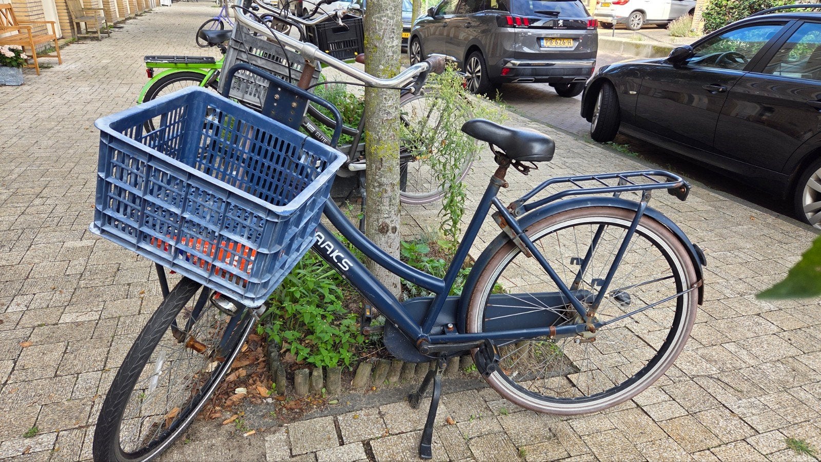 Donkerblauwe Raaks damesfiets - Nieuwe banden, remmen ok, Fietsen en Brommers, Ophalen, Gebruikt, Overige merken, Versnellingen