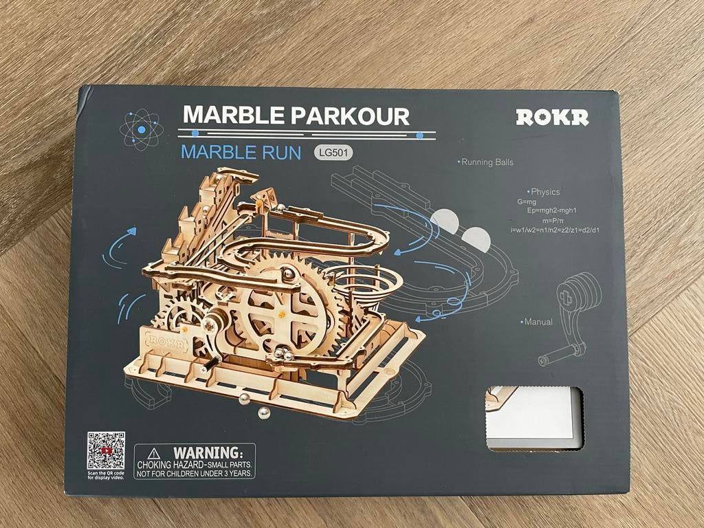 Nieuwe Houten Knikkerbaan ROKR Marble Parkour LG501, Ophalen of Verzenden, Nieuw, Knutselwerk