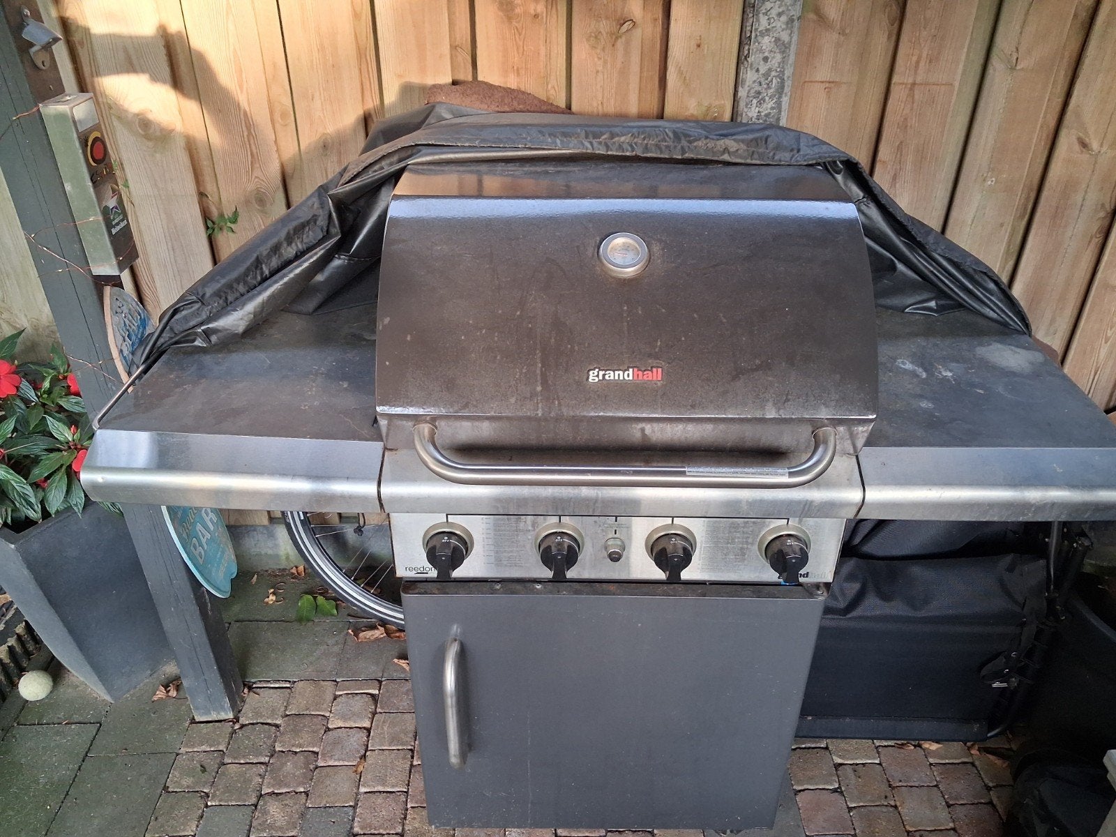 rvs bbq, Tuin en Terras, Ophalen, Gebruikt, Grandhall