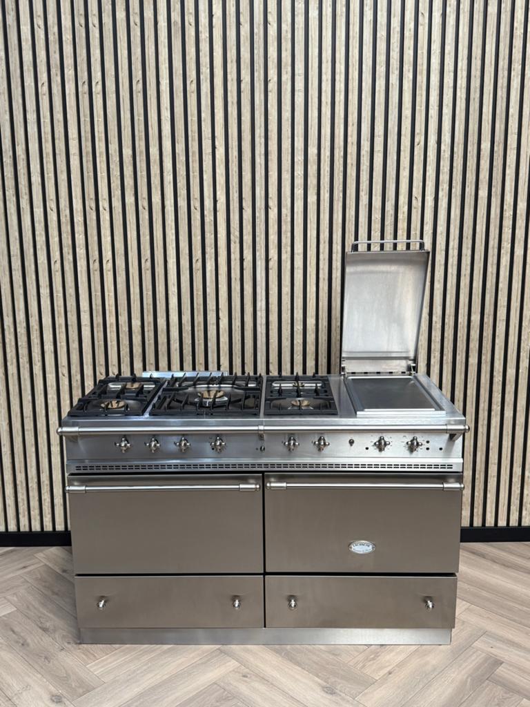 Prachtige Lacanche Inox 140cm Gas + Teppanyaki, Witgoed en Apparatuur, Fornuizen, Hete lucht, 60 cm of meer, Ophalen of Verzenden