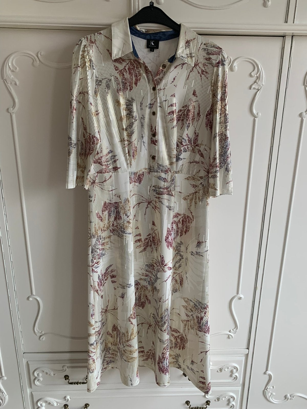 Nieuw maxi jurk merk K Design maat S 36, Overige kleuren, Nieuw, Ophalen of Verzenden, Maat 36 (S)