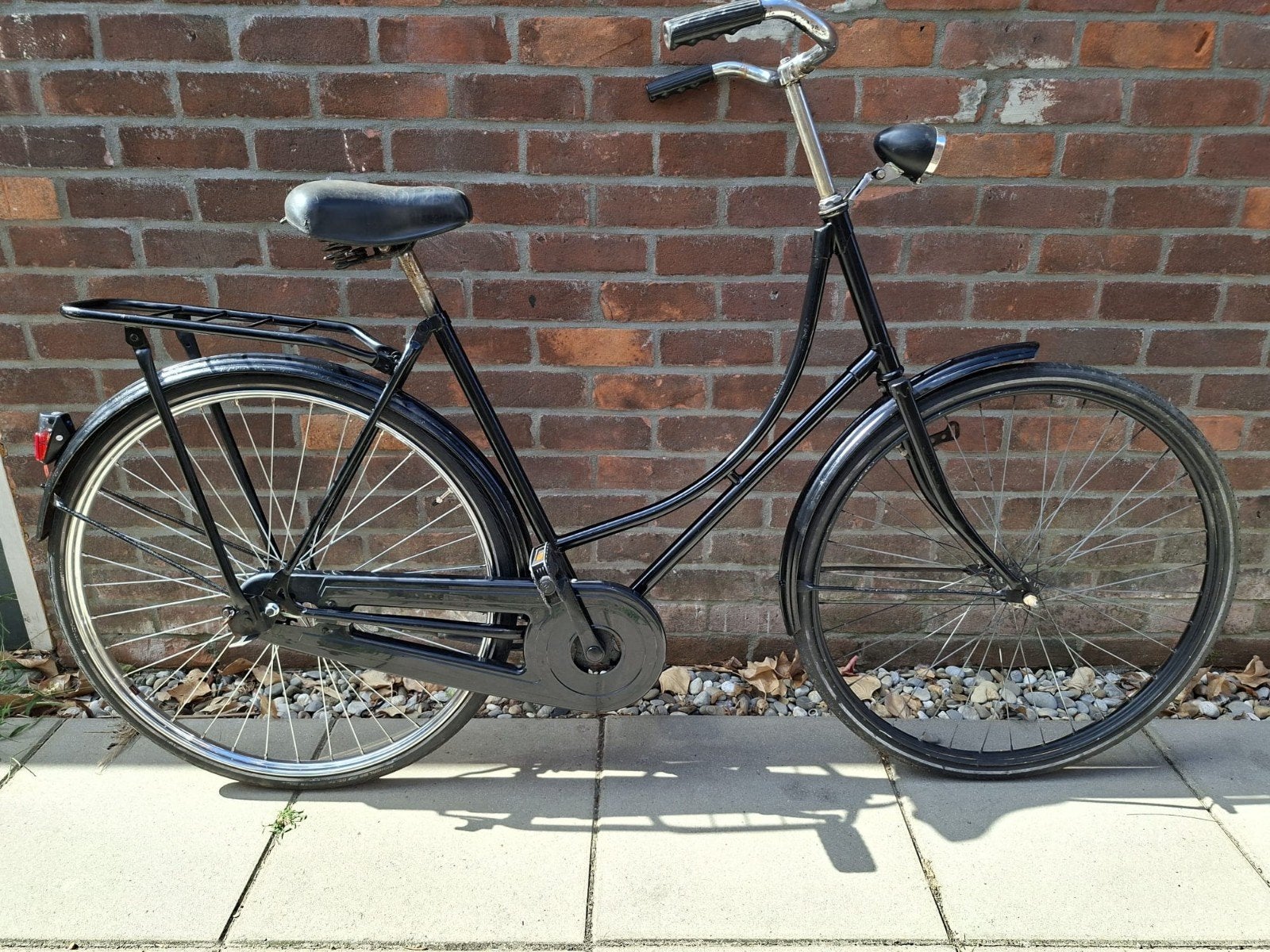 Goed onderhouden zwarte Omafiets, 53 tot 56 cm, Ophalen, Gebruikt