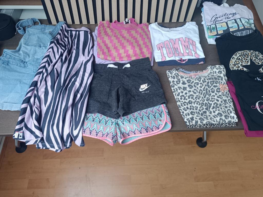 Meisjes zomerkleding 134-140-146 pakket, 18 stuks, Gebruikt, Meisje, Ophalen of Verzenden, Tommy Hilfiger