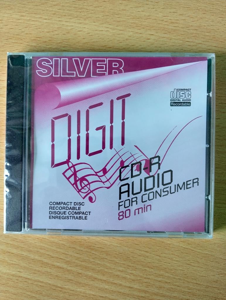 SILVER DIGIT CD-R 80MIN * Geschikt Voor Audio CD Recorders *, Ophalen of Verzenden, Nieuw, Cd, Diverse