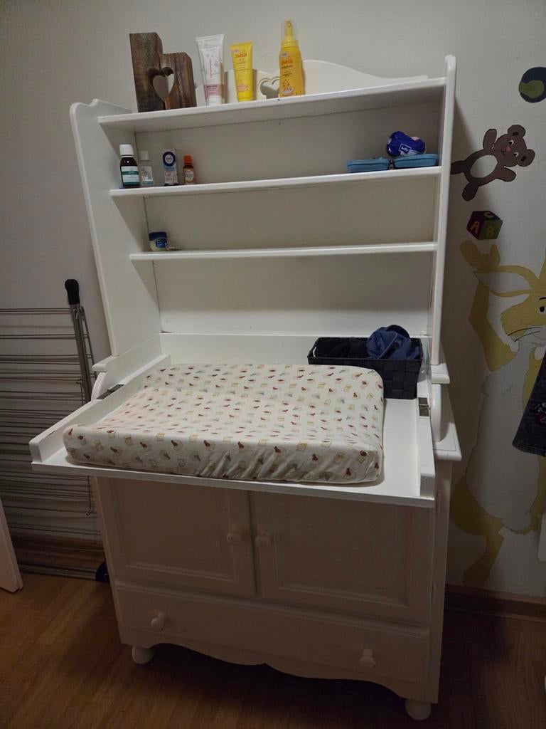 Baby commode met inklapbare klep en afneembaar achterbord, Ophalen, Gebruikt, 50 tot 70 cm, 105 cm of meer