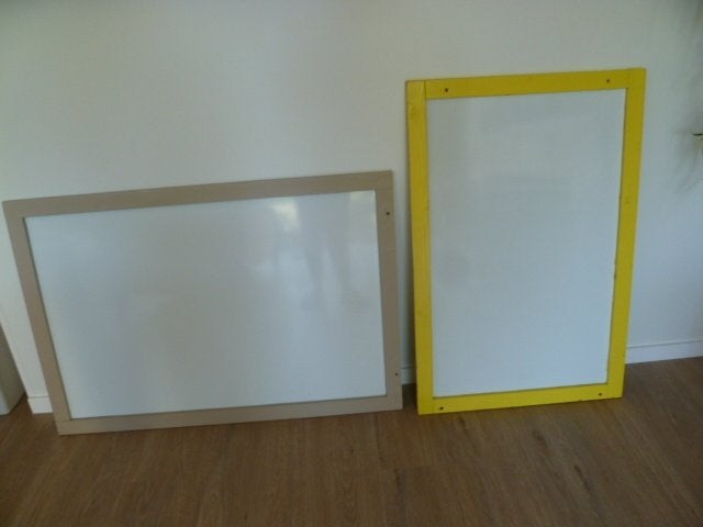 Magnetisch / whiteboard borden: keuze uit 2 verschillende., Huis en Inrichting, Woonaccessoires | Memoborden, Ophalen, Gebruikt