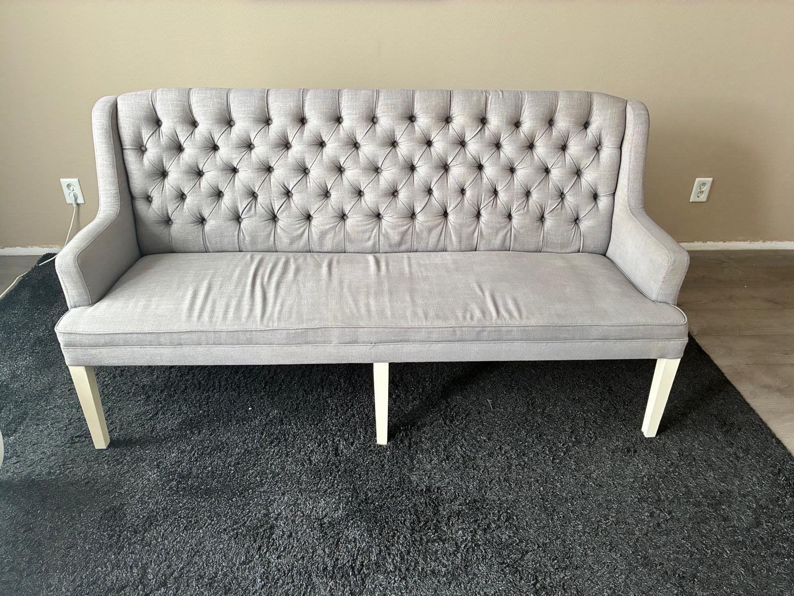 Stijlvol eetkamerbankje - Grijs, 180 cm breed, Huis en Inrichting, Ophalen, Gebruikt, Minder dan 75 cm, 150 tot 200 cm
