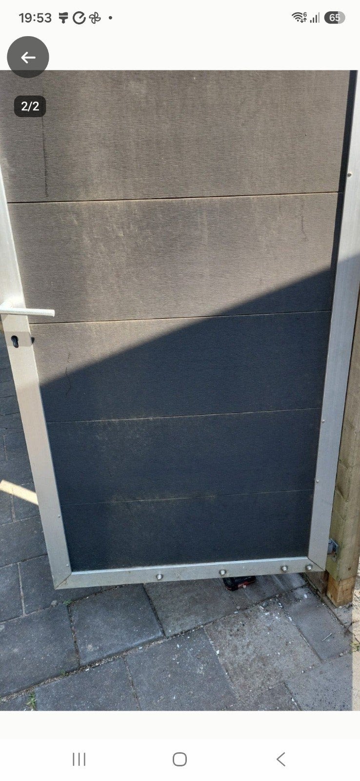 poort composiet met palen, Tuin en Terras, Ophalen, 200 cm of meer, 150 tot 200 cm