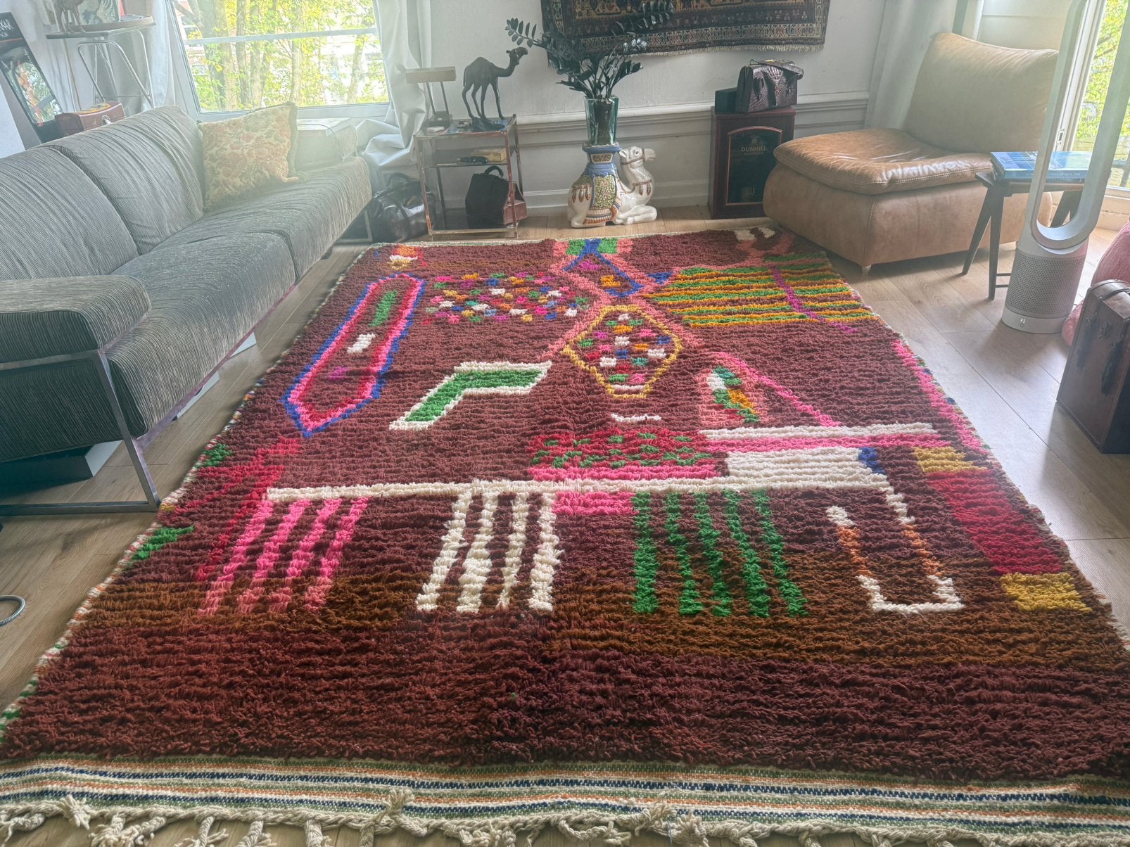 Vintage Marokkaanse Tapijten – Zorgvuldig geselecteerd, 1053ML, Amsterdam, Info@bababoho.com, Ophalen of Verzenden, 200 cm of meer