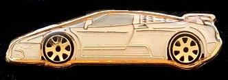 Bugatti pin modern- wit epoxy, Verzamelen, Speldjes, Pins en Buttons, Verzenden, Nieuw, Transport, Speldje of Pin