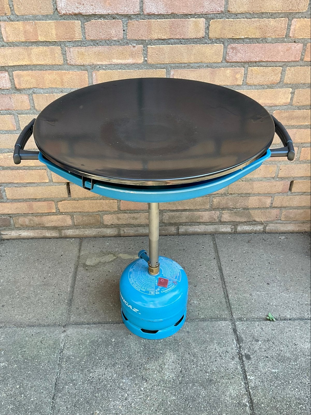 Campingaz Skottelbraai met diverse platen en draagtas, Ophalen, Gebruikt