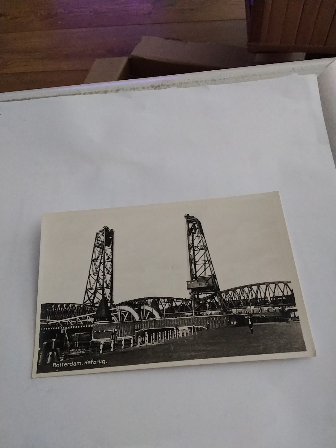 Oude Ansichtkaart Rotterdam Hefbrug - Zwart-Wit, Ophalen of Verzenden, Voor 1920, Zuid-Holland