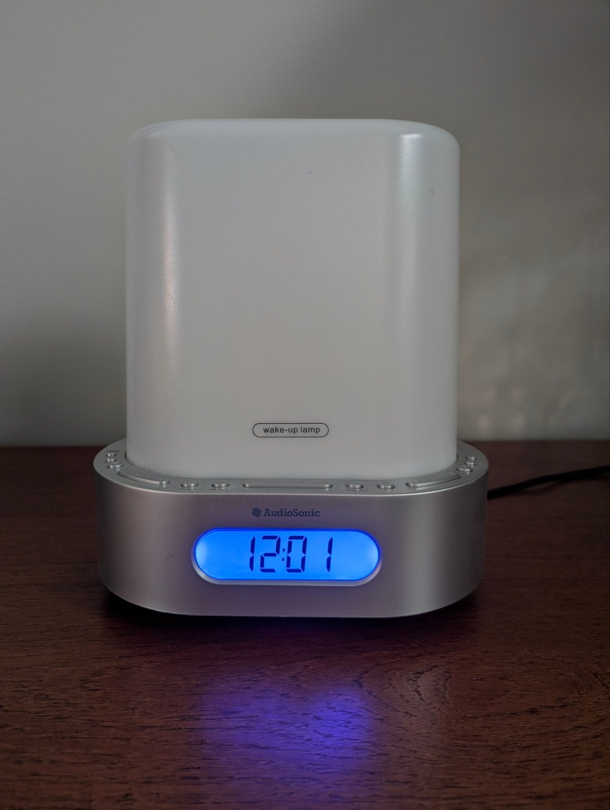 AudioSonic CL-505 Wake-up Light - Wit, Ophalen of Verzenden, Gebruikt, Digitaal