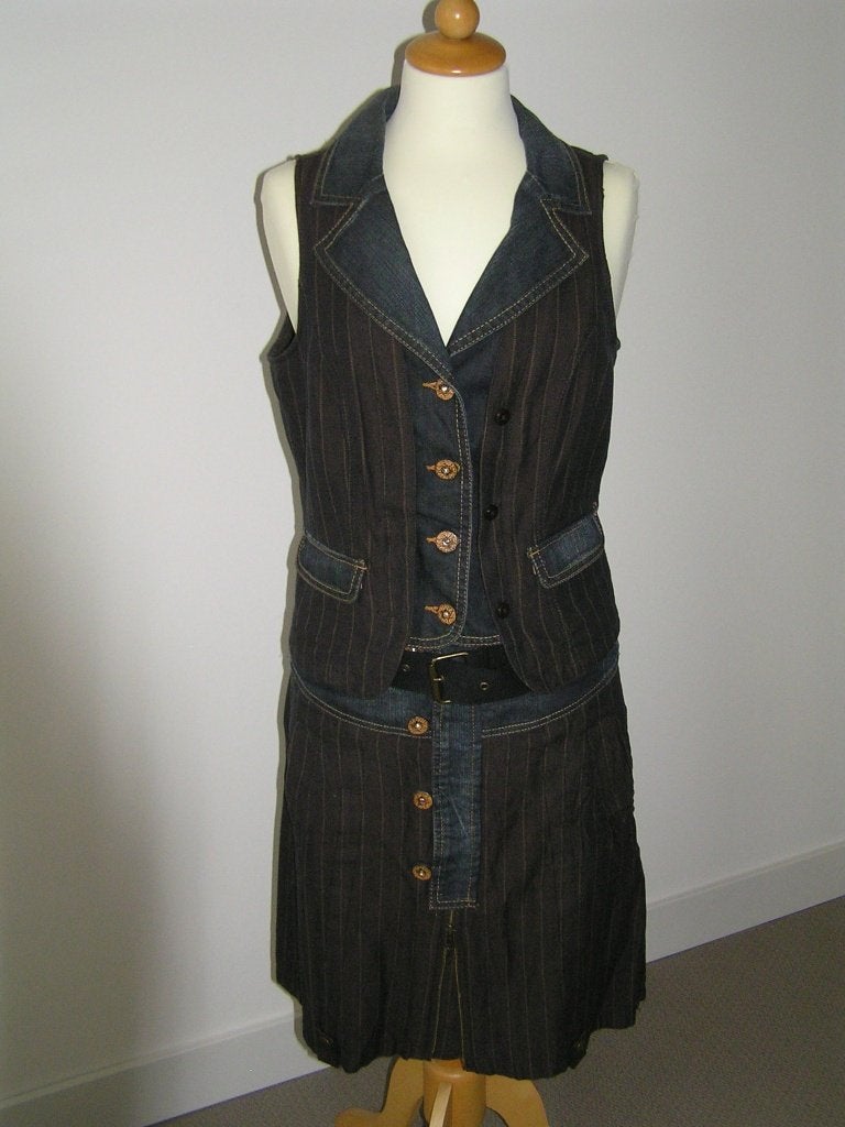 Geweldige bruine Geisha rok & gilet., Maat 38/40 (M), Kostuum of Pak, Nieuw, Ophalen of Verzenden