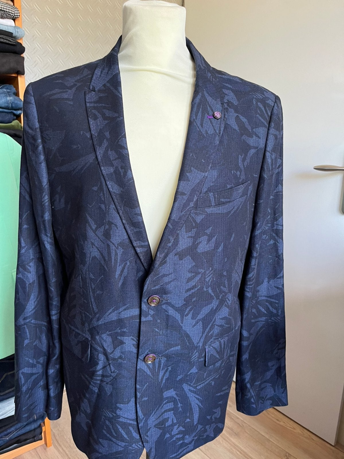 Ted baker blazer 52, Ophalen of Verzenden, Zo goed als nieuw, Maat 52/54 (L), Blauw