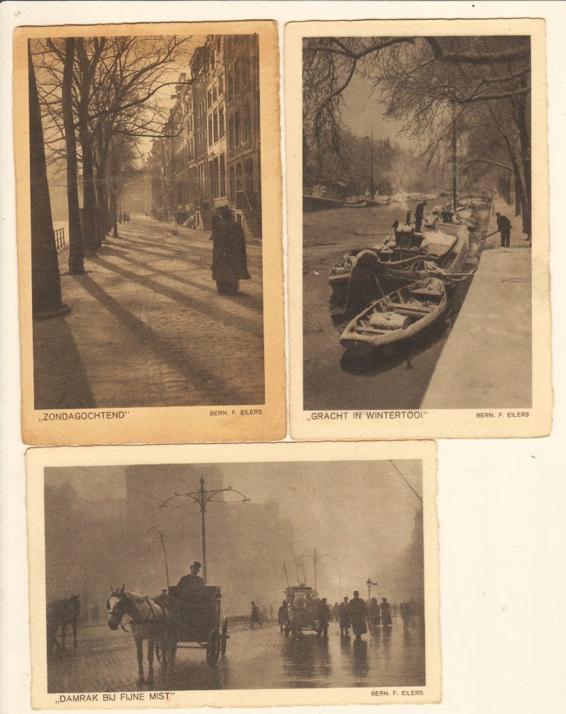 AMSTERDAM " 10 kaarten v. Bernard F. Eilers 1878-1951, Verzenden, 1940 tot 1960, Ongelopen, Noord-Holland
