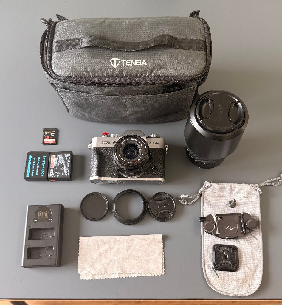 Zeer complete Fujifilm X-T20 set, Ophalen of Verzenden, Fujifilm, 24 megapixels, Ingebouwde flitser