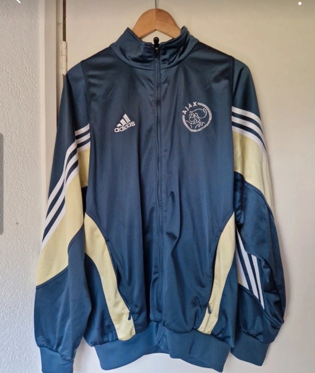 Vintage Ajax trainingsjas seizoen  2003/2004, Maat 52/54 (L), Zo goed als nieuw, Adidas, Voetbal