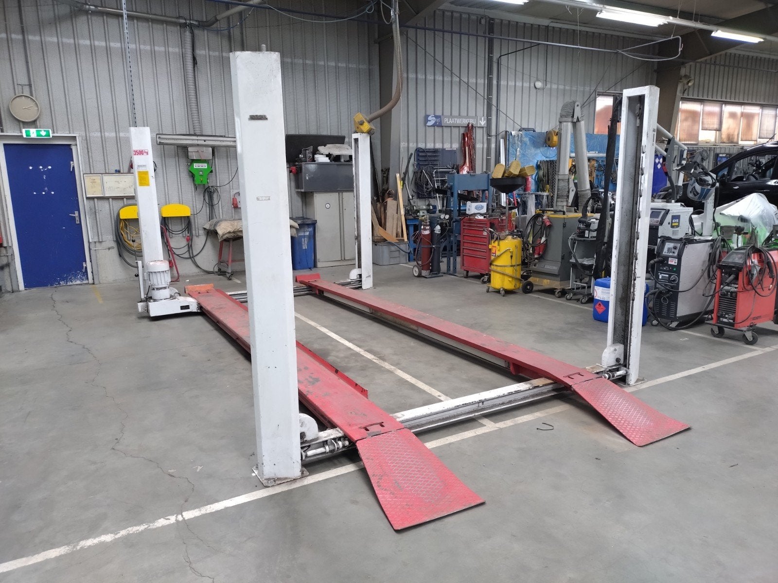 Koni 4 Koloms Hefbrug AutoBrug 3500 KG 2-2027 Goedkeuring!, Auto diversen, Ophalen, Gebruikt
