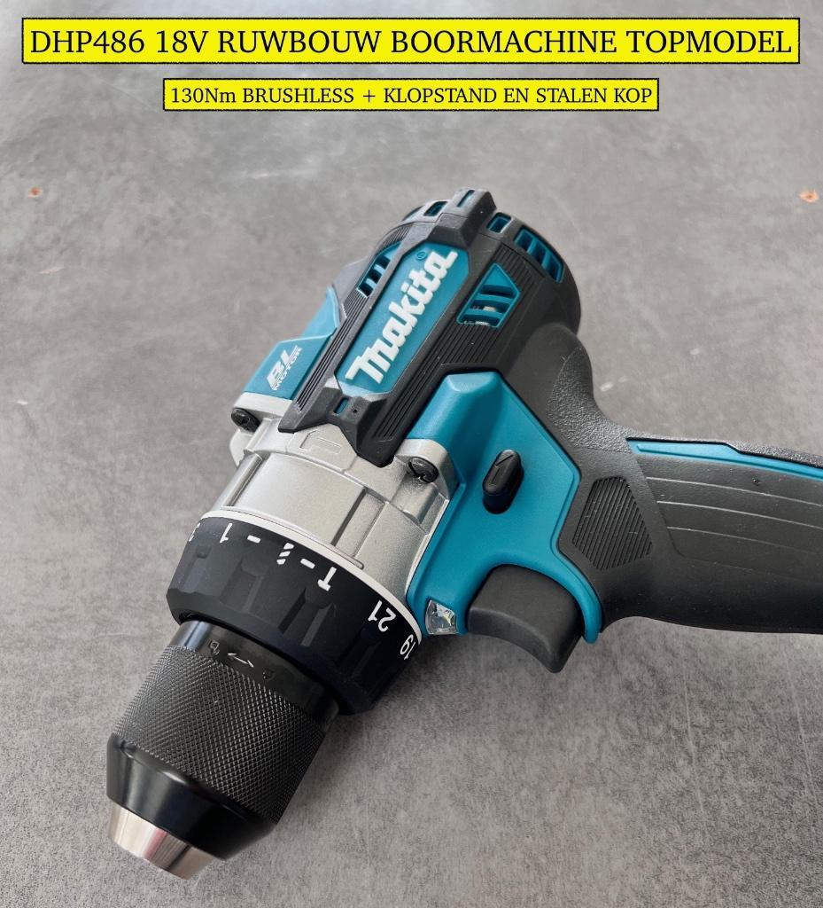 MAKITA DHP486Z 18v ACCU KLOP BOORMACHINE & DHP485 SCHROEFMAC, Doe-het-zelf en Verbouw, Werkbanken, Ophalen of Verzenden, Nieuw
