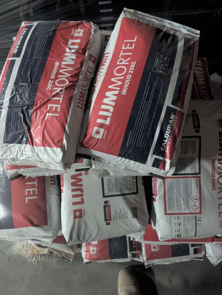 Lijmmortel 25kg - Calduran Kalkzandsteen, Ophalen of Verzenden, Nieuw