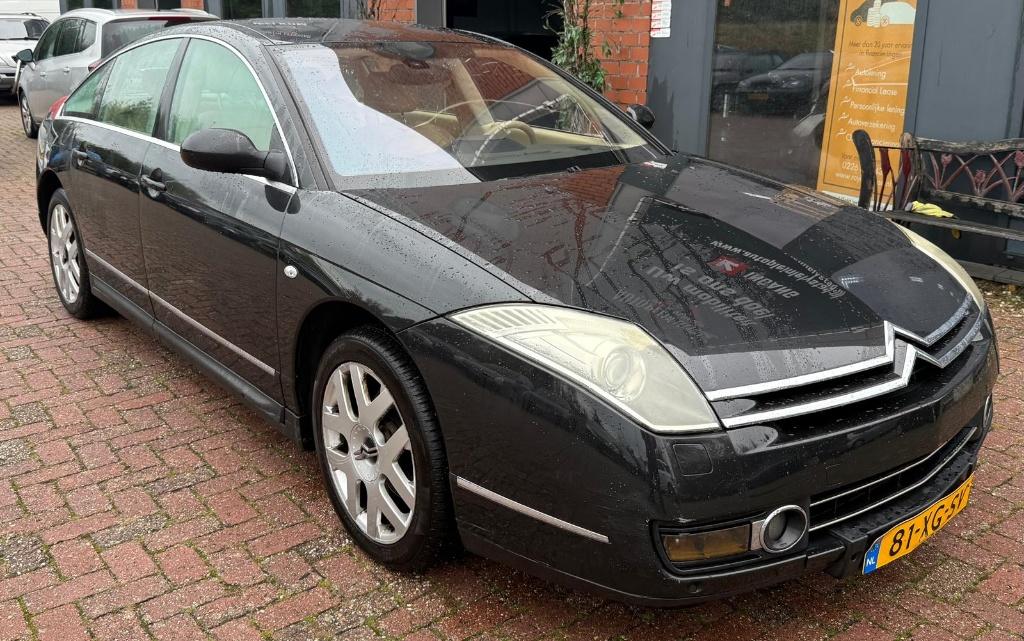 Citroën C6 2.7 Hdif V6 AUT 2007 Zwart, Beige, C6, Zwart, Bedrijf