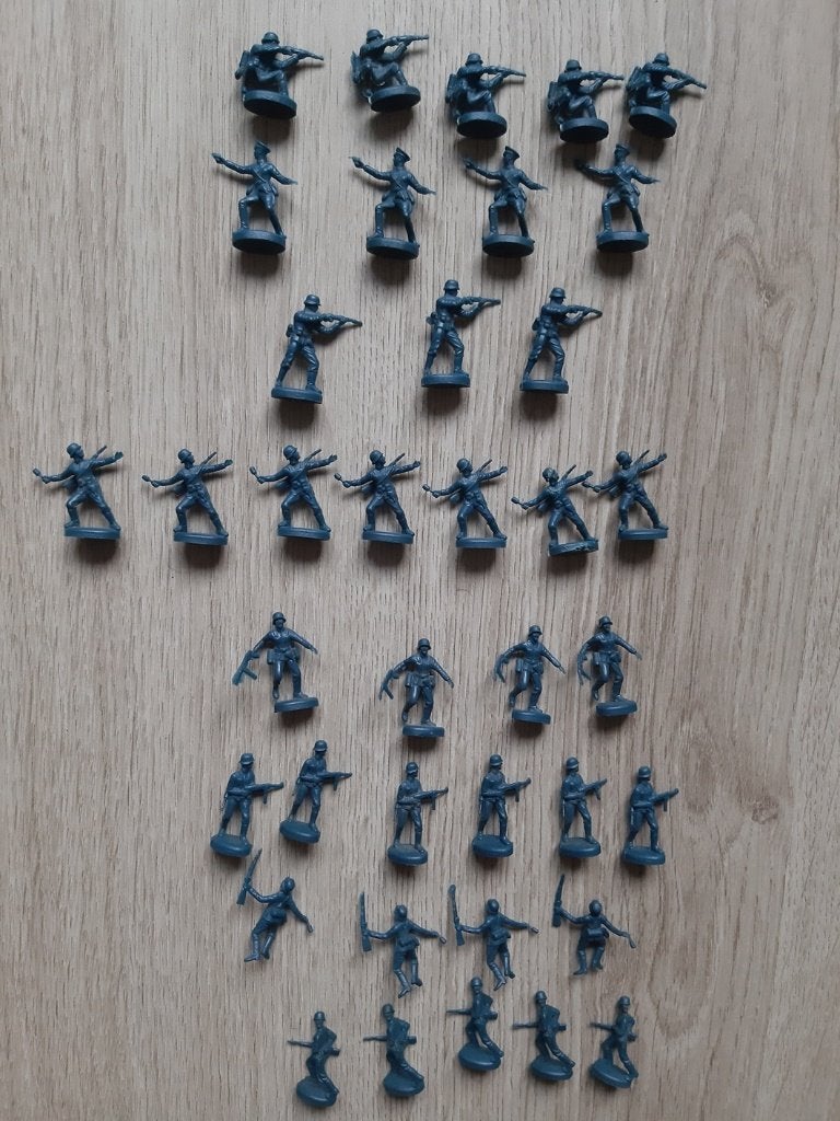 Atlantic schaal 1/76: Duitse infanterie WW2, Verzenden, Gebruikt, 1:50 of kleiner, Figuur of Figuren