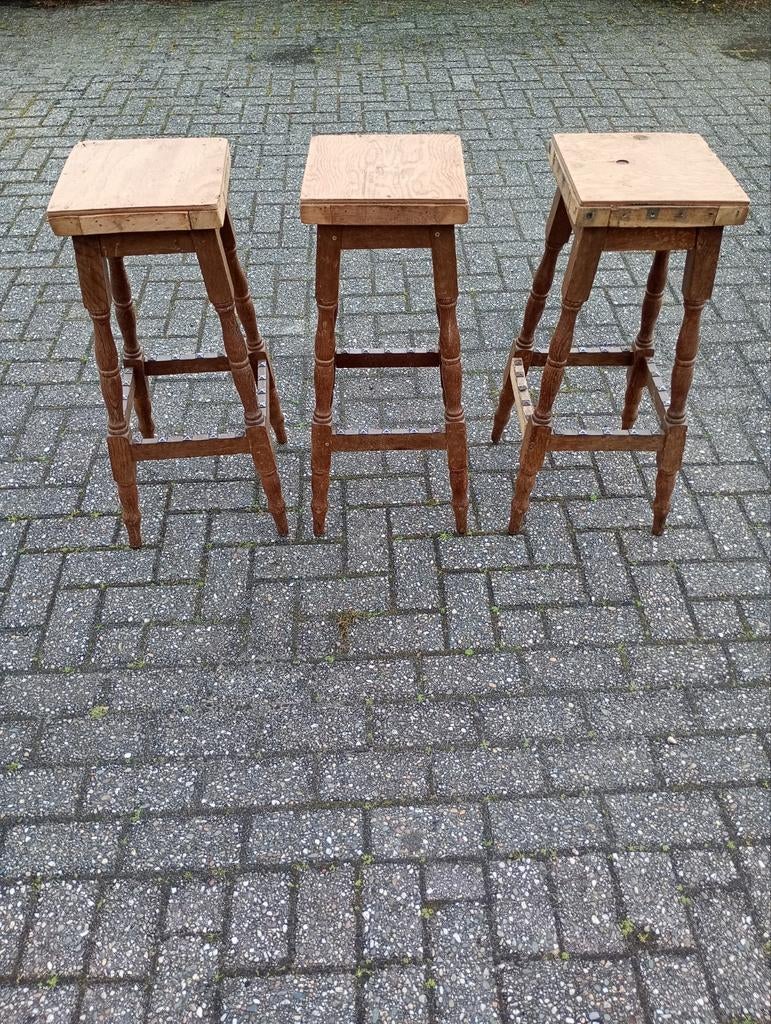 Barkrukken., Huis en Inrichting, Barkrukken, Ophalen, Gebruikt, Met voetsteun, 60 tot 90 cm
