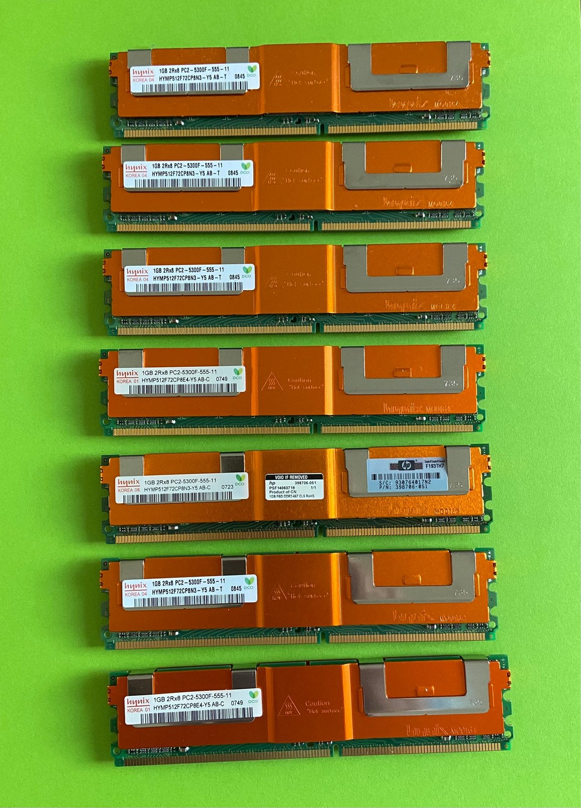 Diverse soorten 1GB RAM geheugen, Ophalen of Verzenden, Gebruikt, Desktop, 1 GB of minder