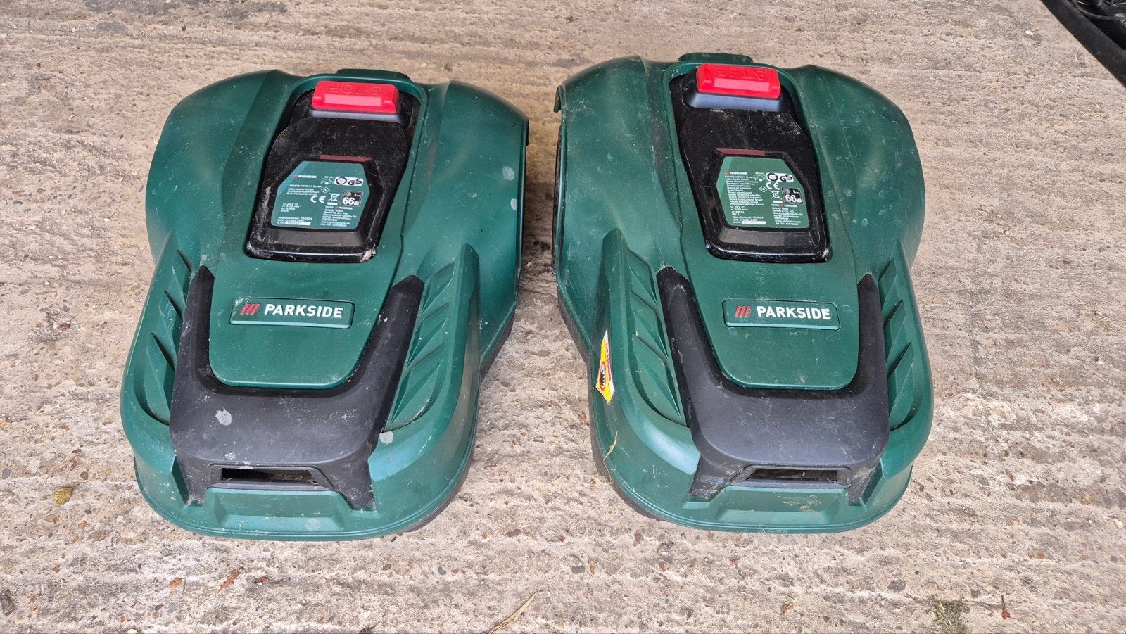 Parkside robotmaaier (2 stuks) - PAMRS 1000 A1 Smart, Ophalen, Cirkelmaaier, Elektrische grasmaaier, Minder dan 30 cm