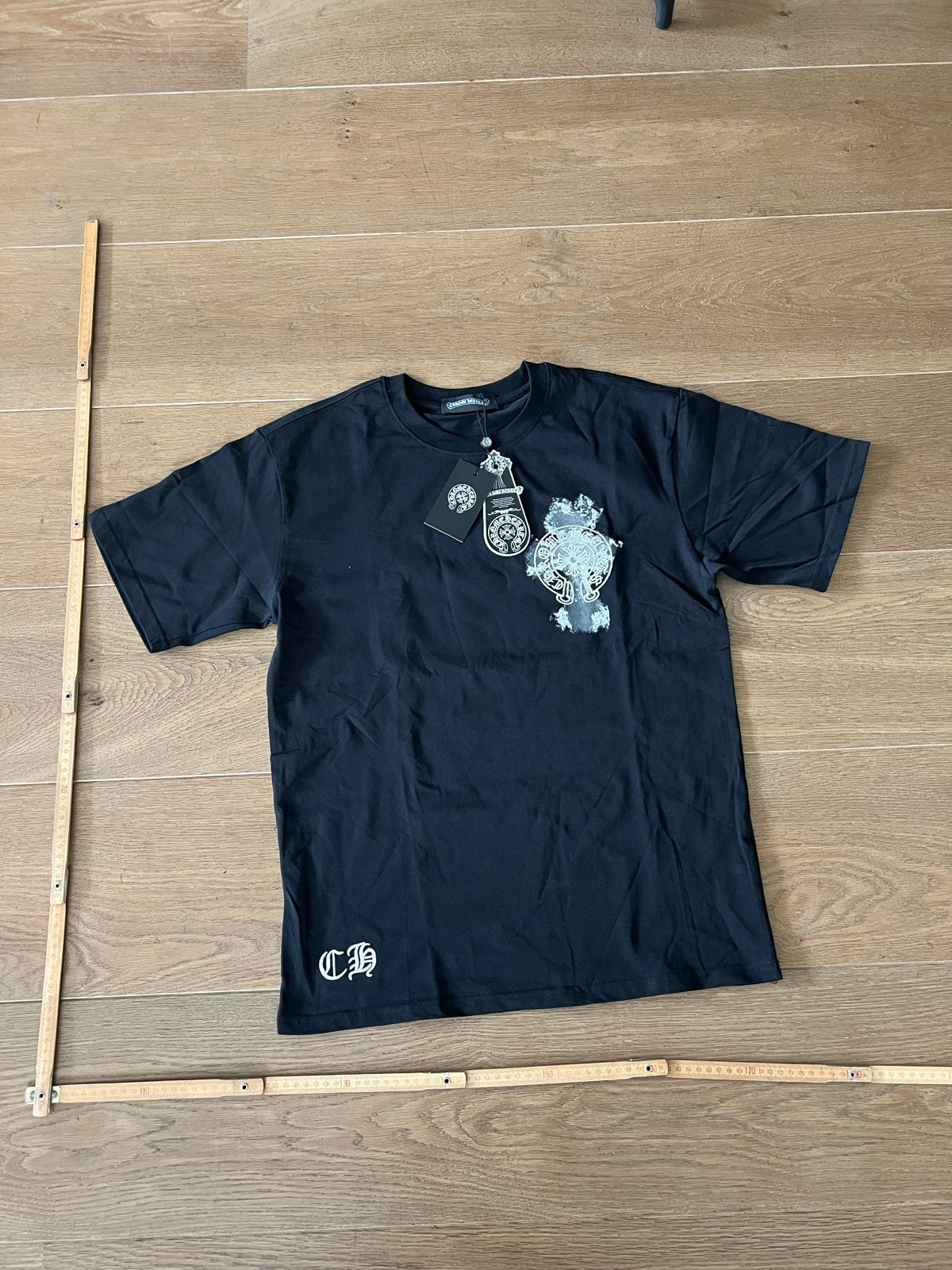 Chrome Hearts T-shirt  M, Kleding | Heren, Ophalen of Verzenden, Zo goed als nieuw, Maat 48/50 (M), Zwart