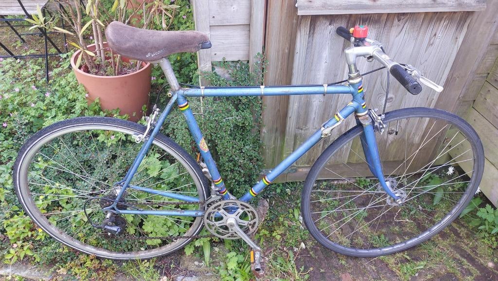 Mooie old timer fiets. Met Campagnola en Balilla elementen, Fietsen en Brommers, Minder dan 10 versnellingen, Gebruikt, 49 tot 53 cm