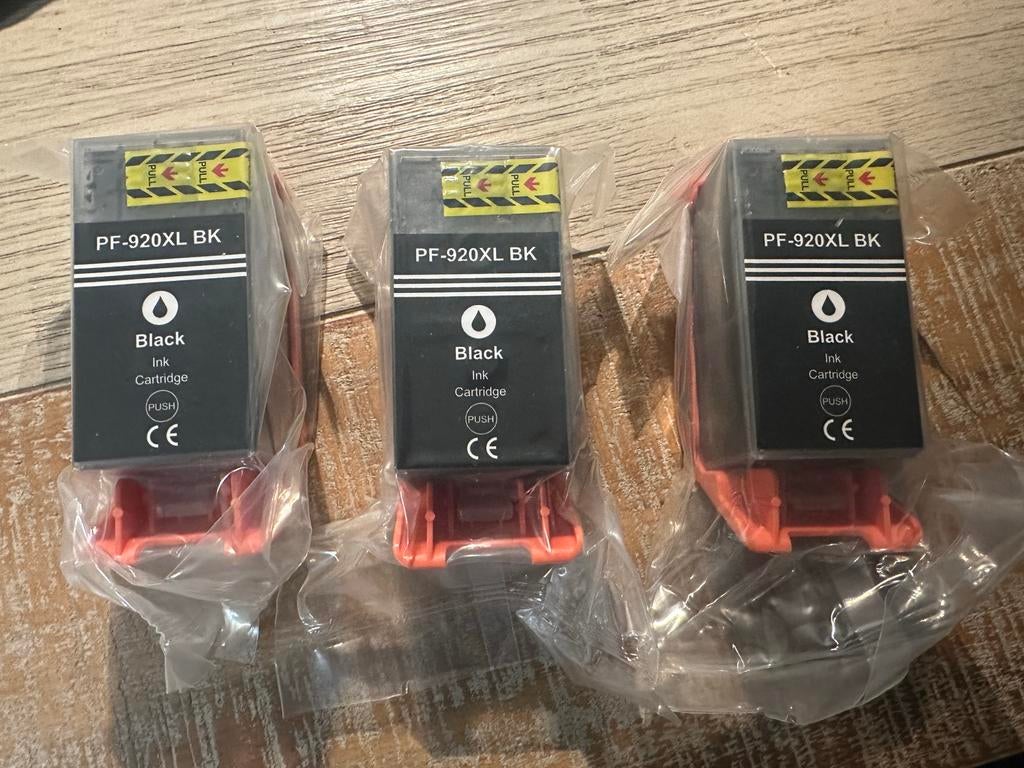 PF 920 XL cartridge zwart huismerk HP 3 stuks, Ophalen of Verzenden, Nieuw, Cartridge