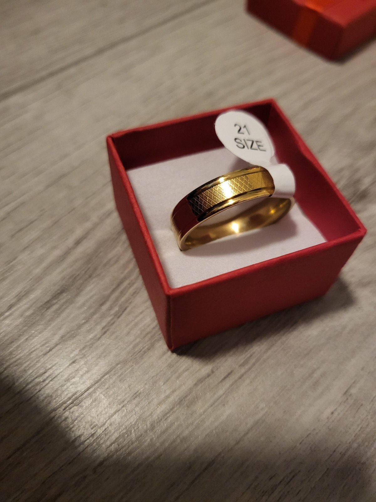 Nieuwe gouden ring, maat 21, Overige materialen, 20 of groter, Nieuw, Ophalen of Verzenden