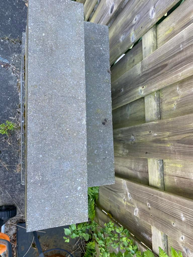 11 antraciet sierstenen 60x15x15 cm, Tuin en Terras, Tegels en Klinkers, Ophalen, Overige typen, Nieuw, Natuursteen