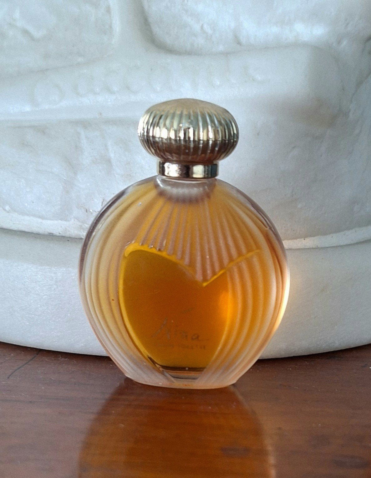 Nina - Nina Ricci Lalique ontwerp miniatuur flesje 1987., Ophalen of Verzenden, Miniatuur
