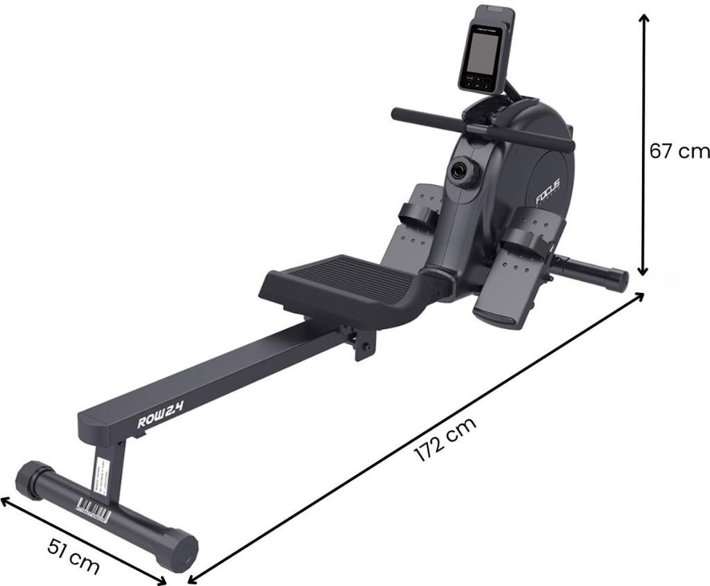 Focus Fitness - Row 2.4 - Roeitrainer, Sport en Fitness, Ophalen, Zo goed als nieuw, Metaal, Roeitrainer