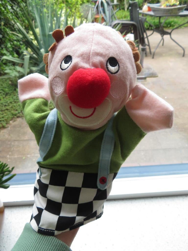 2 x Handpop clown clowntje pipo Cirkus circus IKEA, IKEA, Overige typen, Ophalen of Verzenden, Zo goed als nieuw