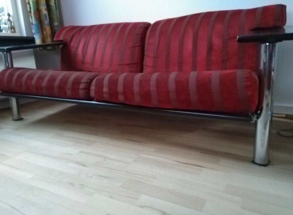Harvink bank rood, Huis en Inrichting, Gebruikt, 150 tot 200 cm, Tweepersoons, 75 tot 100 cm