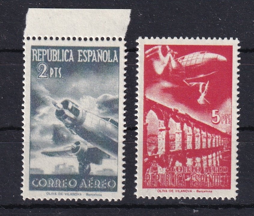 D18) 1939 Spanje Mi XII/XIII €6000 MNH geen garantie, Verzenden, Postfris