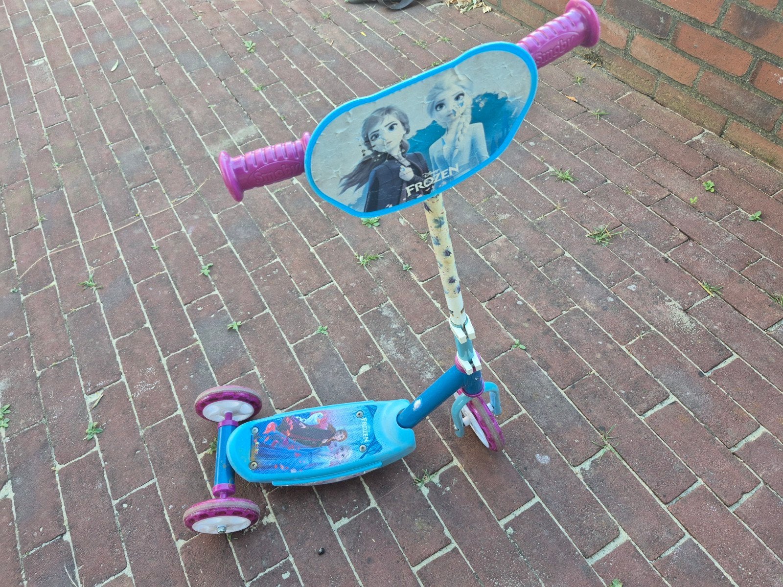 Frozen step met 3 wielen, Ophalen, Gebruikt, Gewone step, Frozen