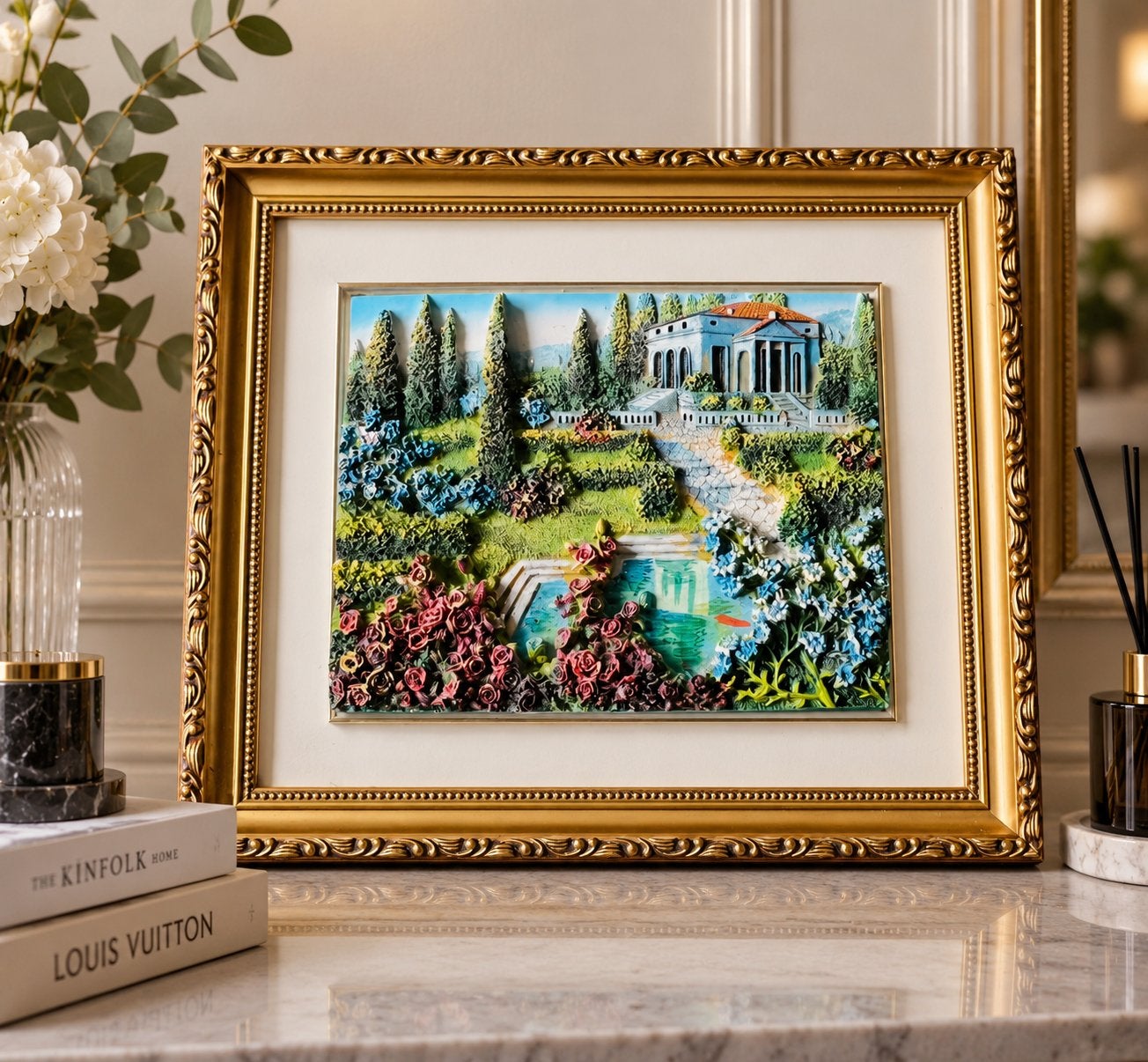 3D Reliëf Schilderij - vinted artwork, Antiek en Kunst, Ophalen of Verzenden