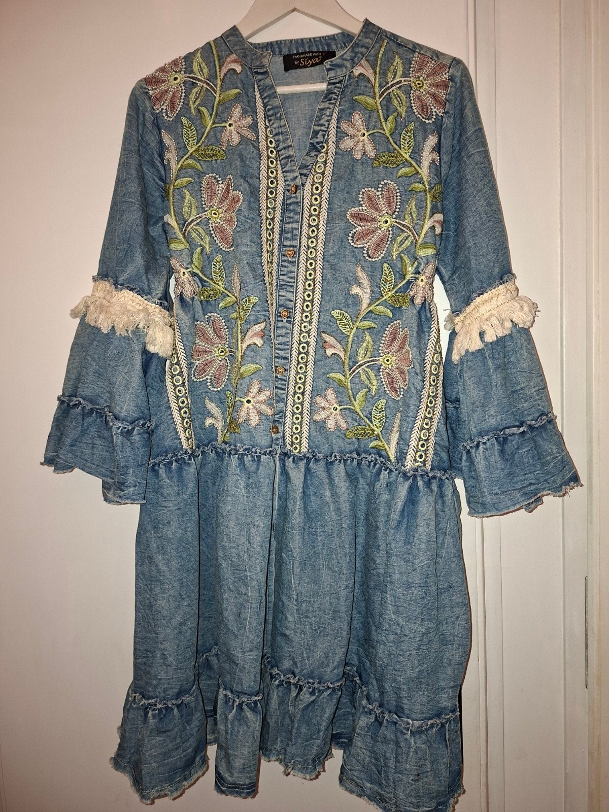 Ibiza style jas/jurk - Nieuw - Maat 40/42, Ophalen of Verzenden, Nieuw, Maat 42/44 (L), Blauw
